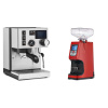 Rancilio Silvia BC PID + Eureka Atom 60, ferrari red