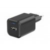 Swissten sieťový adaptér gan 1x usb-c 45w pd + 1x usb-a 18w qc - čierny