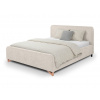 Wilsondo Čalúnená manželská posteľ s úložným priestorom Flamingo 160x200 - béžová