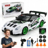 Diaľkovo ovládané driftovacie auto 4x4 čierne 1:24 s LED podsvietením