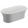 Polimat Amona New voľne stojaca vaňa 150x75 cm oválne biela 00055