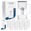 Filtračná kanvica Wessper D2 Borosilicate 3,3 l strieborná/sivá