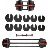 HMS Jednoručná / obojručná variabilná činka SGR18 PRO SET 3v1 40 kg