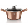 BERLINGERHAUS BERLINGERHAUS Kastról s mramorovým povrchom a pokrievkou 28 cm Rosegold Metallic Line BH-1516 (BH-1516)