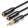 UGREEN KÁBEL ROZDEĽOVAČ ROZBOČOVAČ AUX MINIJACK PRE 2X MINIJACK 3,5 MM 25 CM