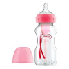 DR.BROWN'S Fľaša antikolik Options+ široké hrdlo 270 ml plast, ružová