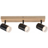 Rabalux Osvetľovacia lišta dub / čierna GU10 3X5W Toras 73123 Rabalux