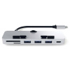 Satechi Clamp Hub Pro USB kombinovaný hub strieborná; ST-TCIMHS