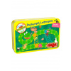 Haba Mini hra pre deti Rebríky v džungli magnetická v kovovej krabici