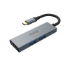 AKASA dokovací stanice 4v1 USB 3.1 Type-C / 1x USB 3.1 Type-C / 2x USB Type-A / 1x HDMI / AK-CBCA19-18BK