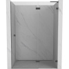 Mexen, Mexen Lunar L Otočné pravé sprchové dvere 130 cm, transparentné, pištoľový kov - 834L-130-000-95-00-P