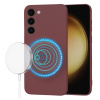 Techsuit SoftFlex MagSafe – puzdro na Samsung Galaxy S23 Plus – slivkovočervený KF2336782