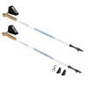 RUBBLE Palice Nordic Walking, 2-dielne, systém Antishock, bílo-modré SPOKEY