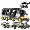 VEĽKÁ POLICAJNÁ SÚPRAVA ODŤAHOVKA AUTA ZVUK SVETLO POLICAJNÉ AUTO 7v1 TIR WOOPIE