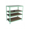 Meets-ecommerce UG Kovový regál 115x120x50, 3-4 police Farba: Zelená, Počet polic: 4 police
