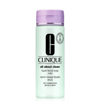 Clinique Tekuté čisticí mýdlo na obličej pro suchou až smíšenou pleť (Liquid Facial Soap Mild) Objem: 200 ml