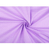 Bavlněná látka puntík METRÁŽ - 13 (351) fialová sv.