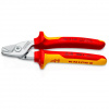 Káblové nožnice pre elektrikárov VDE 1000V, StepCut pre vodiče do 5x4 mm2 - Knipex 95 16 160
