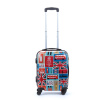 Malý kabínový kufor na 4 kolieskach ABS London 30 l WK03 multicolor
