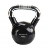 Kettlebell s chrómovaným úchopom HMS KTC 16 kg čierny