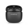 Niceboy Beans 4 POP čierna / Bezdrôtové slúchadlá s mikrofónom / Bluetooth 5.4 / IPX4 / nabíjacie púzdro (beans-4-pop-black)