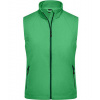 James&Nicholson Dámska softshellová vesta JN1023 Green M
