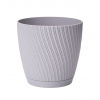 KVETINÁČ MIKA ECO RECYCLED S PODMIENKOU 230MM PLATINA*4513