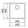 Kuchynská batéria - Závesný drez SQUARE 40,40 TG Beige (Kuchynská batéria - Závesný drez SQUARE 40,40 TG Beige)