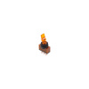 CABLETECH Prepínač páčkový ASW-14D 3pin oranžový