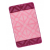 Kúpeľňová predložka 60x100cm Geometria ružová