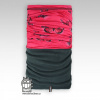 Dráče Nákrčník multi fleece - vzor 12, sýto ružová / motýliky Farba: Ružová tmavšia, Veľkosť: S