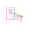 Smart LED žiarovka GU10 4,8 W RGB + CCT IMMAX NEO 07777C ZigBee Tuya sada 3ks