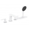 Hansgrohe Vivenis - Batéria na okraj vane, 4-otvorová inštalácia, sBox, matná biela 75444700