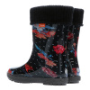 Detské zateplené gumáky Demar HAWAI LUX PRINT 0049AM kvetované 32/33