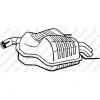 Koncový tlmič výfuku BOSAL 215-003 BOSAL BOSAL215-003