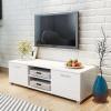 zahrada-XL TV skrinka, lesklá biela 120x40,5x35 cm 243041