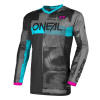 O´Neal dámský dres ELEMENT ROLLER černá/modrá S