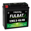 baterie 12V, 12N5.5-4A/4B GEL, 12V, 5.5Ah, 70A, bezúdržbová GEL technologie 135x60x130 FULBAT (aktivovaná ve výrobě)