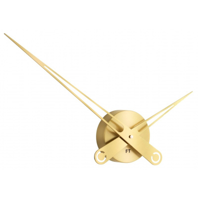 FUTURE TIME Dizajnové nástenné hodiny Future Time FT9650GD Hands gold 60cm