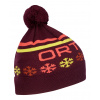 ORTOVOX Nordic Knit Beanie Tmavé víno