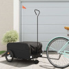vidaXL Vozík za bicykel, čierny 45 kg, železo 94073