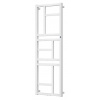 Kúpeľňový radiátor MONDRIAN biela farba Varianta: Farba - Biela, Odporúčaná vykurovacia tyč - 400 W, Rozmer A - 40 cm, Rozmer C - 115 cm, Skutočný rozmer radiátora - 400 x 1140…