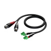 Procab CLA834/3 - 2x XLR Male - 2x Terminal block - 3m