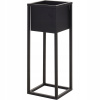 Petromila vidaXL H&S Collection Kvetináč na stojane kovový čierny 60 cm
