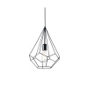 Závesné svietidlo Ideal lux 148175 AMPOLLA-3 SP1 NERO 1xE27 60W