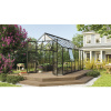 Skleník Vitavia Olymp 9900 sklenený 3 mm 257x386 cm čierny vr. základového rámu