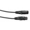 Eurolite DMX kábel XLR 5pin, 1m dĺžka, čierny