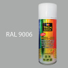 Farba v spreji akrylová TECH RAL 9006 lesklá 400 ml