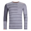 Pánske funkčné tričko s dlhým rukávom Ortovox 185 Rock'n'Wool Long Sleeve Grey blend S