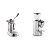La Pavoni Stradivari Professional Lusso + Rocket Espresso SUPER FAUSTO, chrome